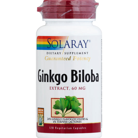 Solaray SOLARAY GNKG BLB EXTRCT VEGCP  120 CT