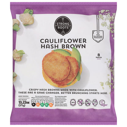 Strong Roots Cauliflower Hash Brown 8 ea