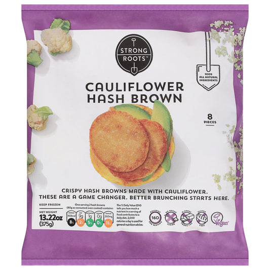 Strong Roots Cauliflower Hash Brown 8 ea