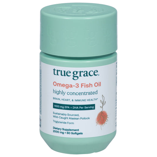 True Grace 2000 mg Omega-3 Fish Oil 60 Softgels