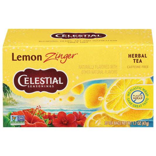 Celestial Seasonings Caffeine Free Lemon Zinger Herbal Tea 1.7 oz
