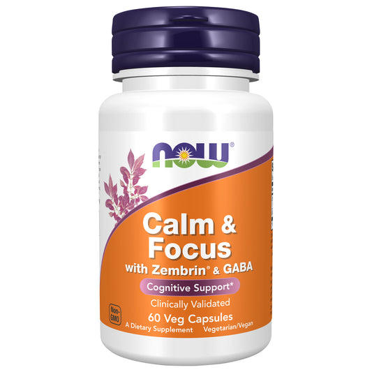 Calm & Focus with Zembrin® & GABA - 60 Veg Capsules