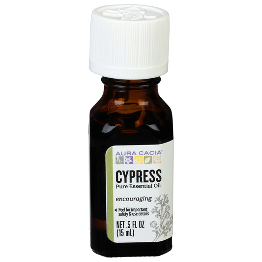 Aura Cacia Encouraging Cypress Pure Essential Oil 0.5 fl oz