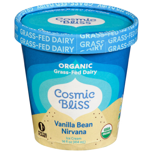 Cosmic Bliss Organic Vanilla Bean Nirvana Ice Cream 14 fl oz