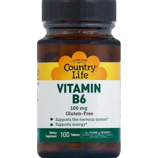 Country Life CNTRY LIFE B-6 100MG TABS 100 CT