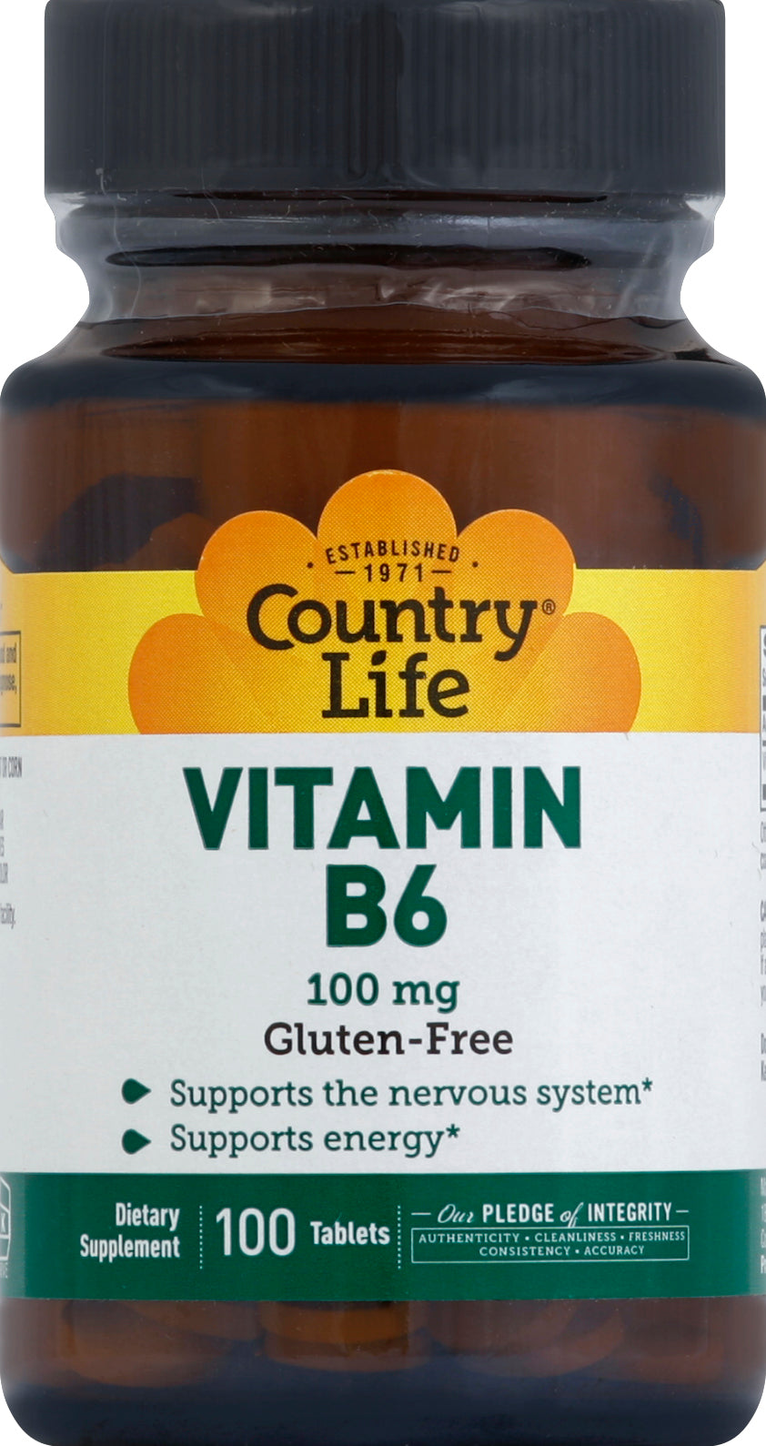 Country Life CNTRY LIFE B-6 100MG TABS 100 CT