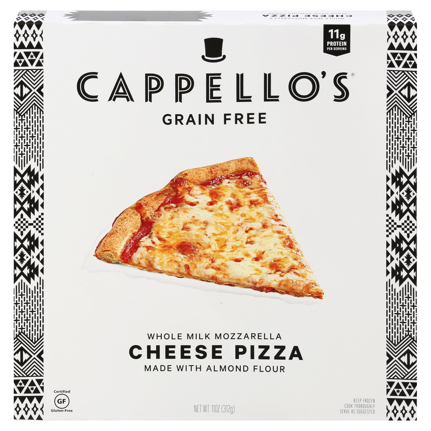 Cappello's Grain Free Cheese Pizza 11 oz