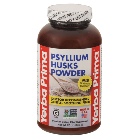 Yerba Prima Psyllium Husks Powder 12 oz