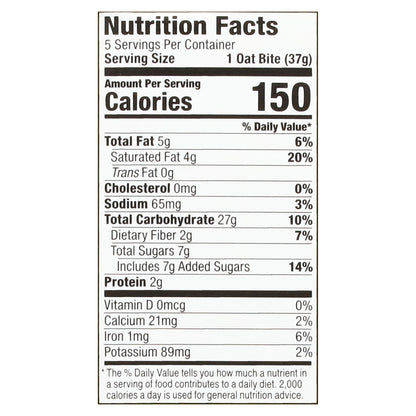 Bobo's Lemon Poppyseed Oat Bites 5 - 1.3 oz Bites