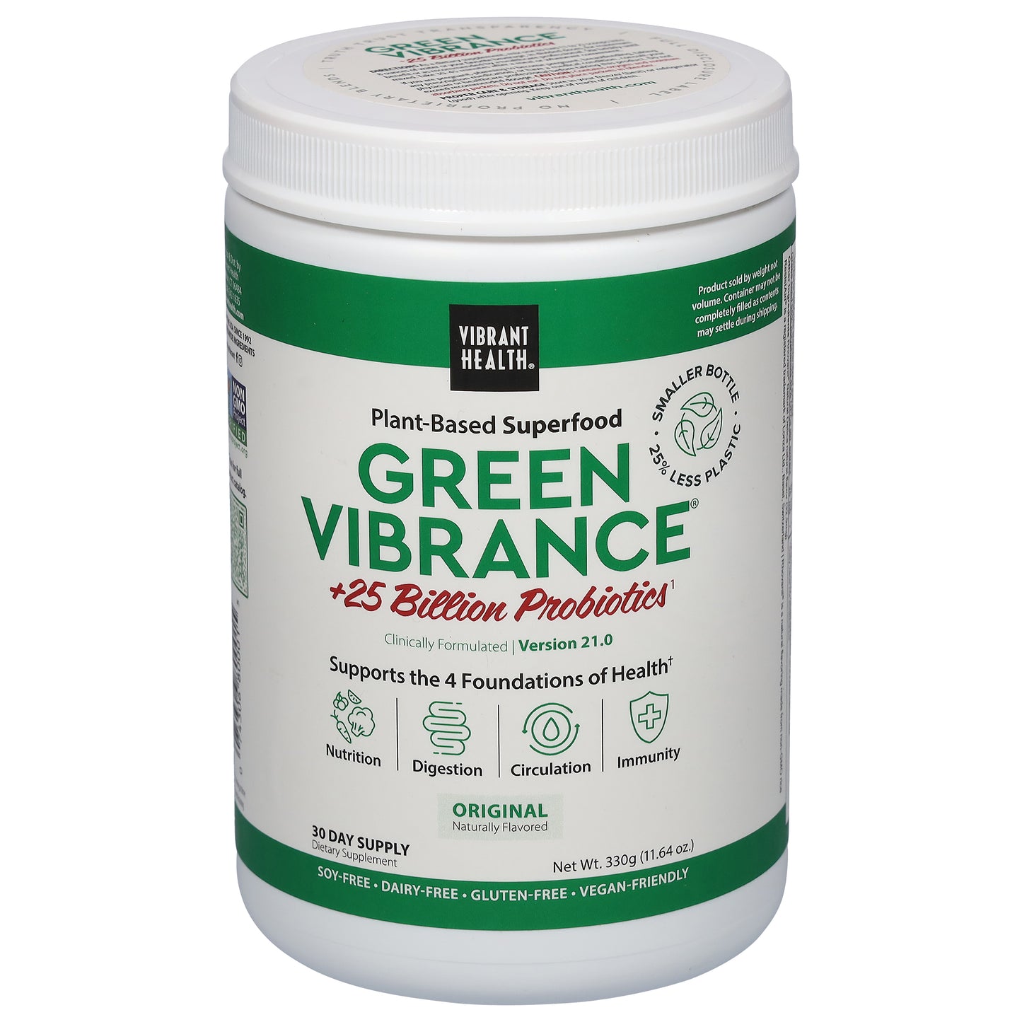 Vibrant Health Green Vibrance Green Vibrance Plant-Based Original Superfood Powder 11.64 oz