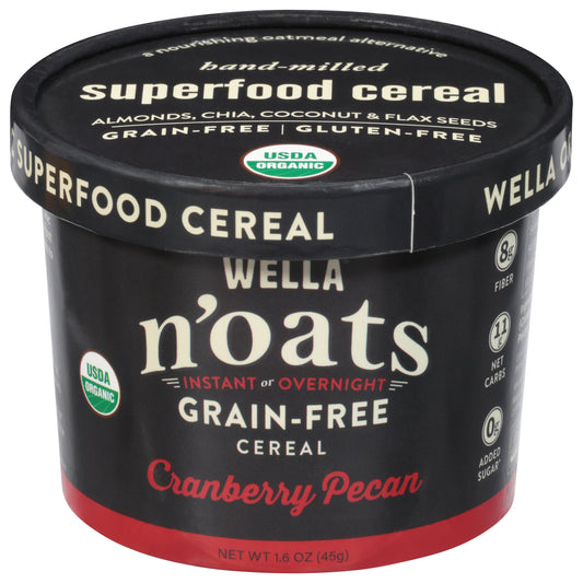 Wella N'Oats Grain Free Instant or Overnight Cranberry Pecan Cereal 1.6 oz
