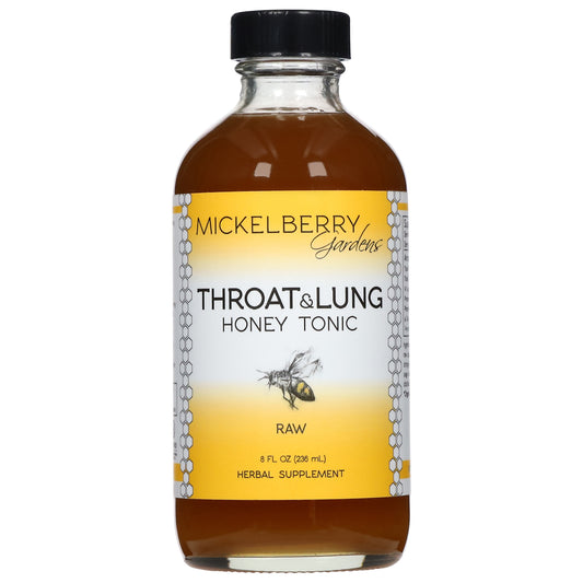Mickelberry Gardens Raw Throat & Lung Honey Tonic 8 fl oz