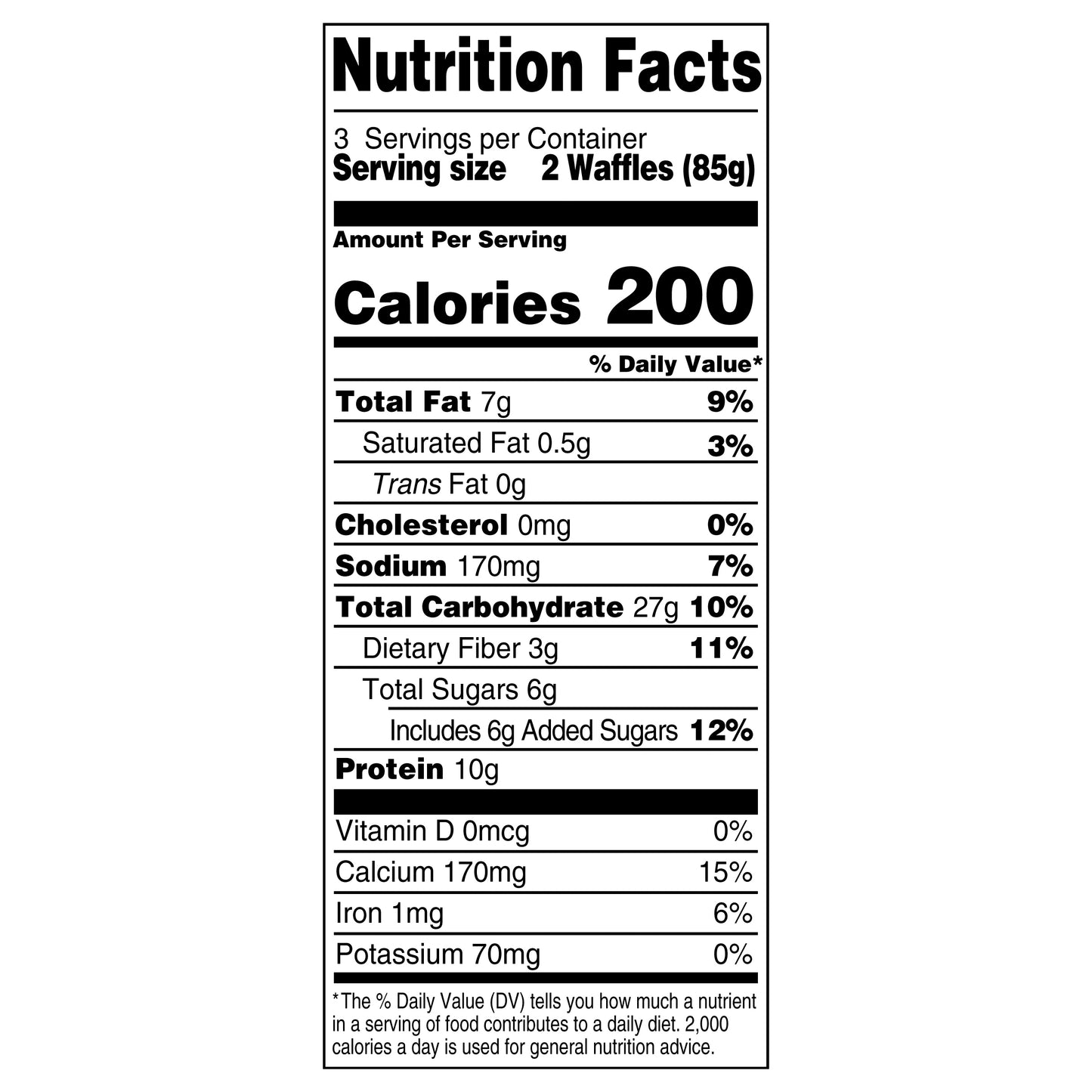 Van's® Frozen Waffle Protein Original 9oz