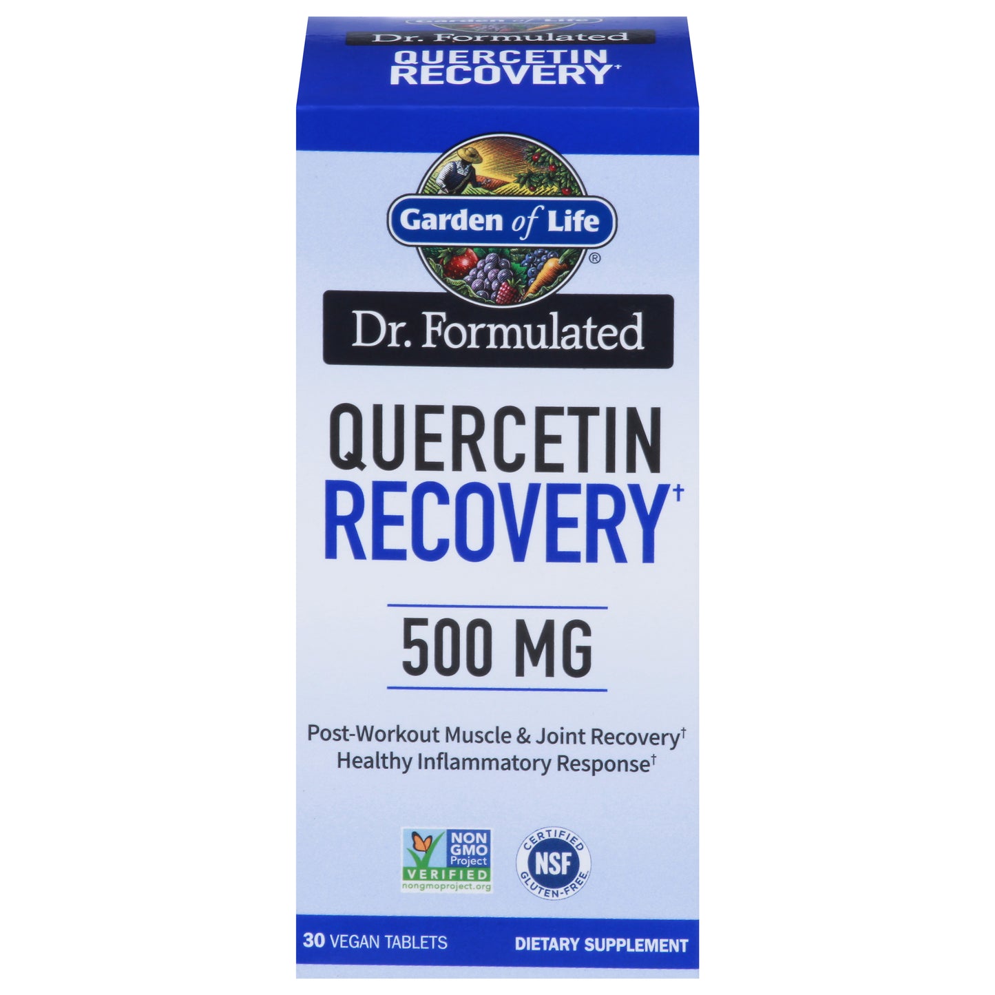 Garden of Life Dr. Formulated 500 mg Quercetin Recovery 30  Vegan Tablets