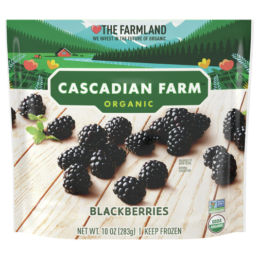 Cascadian Farm Organic Blackberries, Frozen Fruit, 10 oz.
