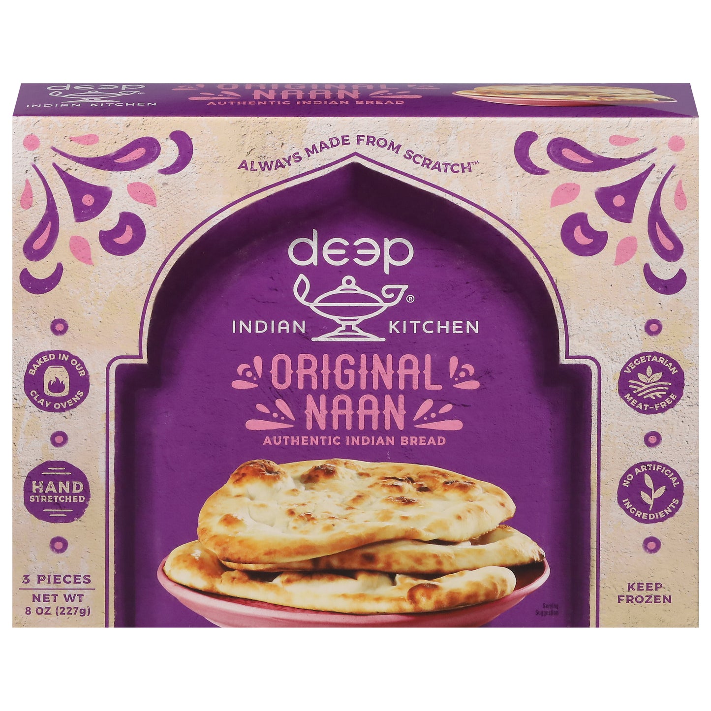 Deep Indian Kitchen Original Naan 3 ea