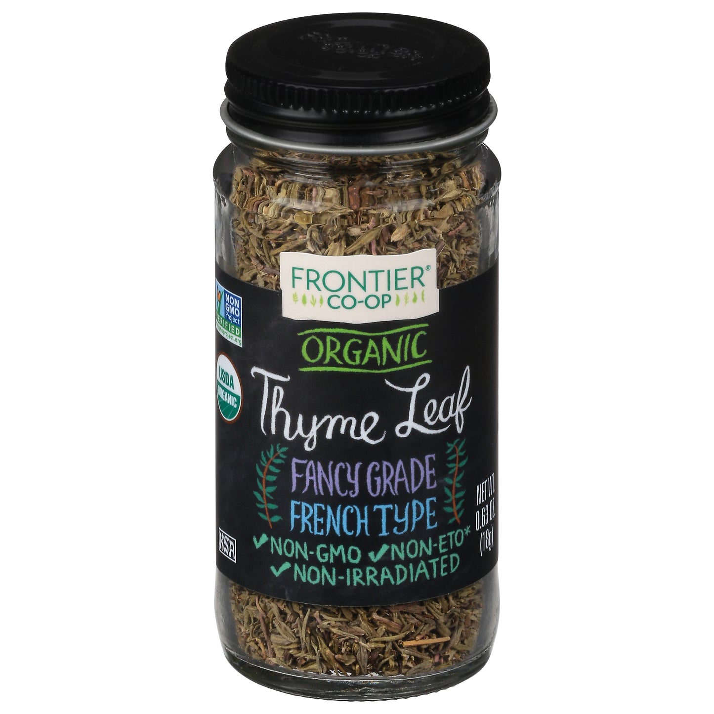 Frontier Co-op Fancy Grade French Type Organic Thyme Leaf 0.63 oz