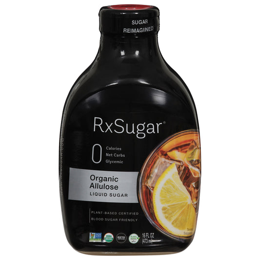 RxSugar Sugar Reimagined Organic Liquid Sugar Allulose 16 fl oz