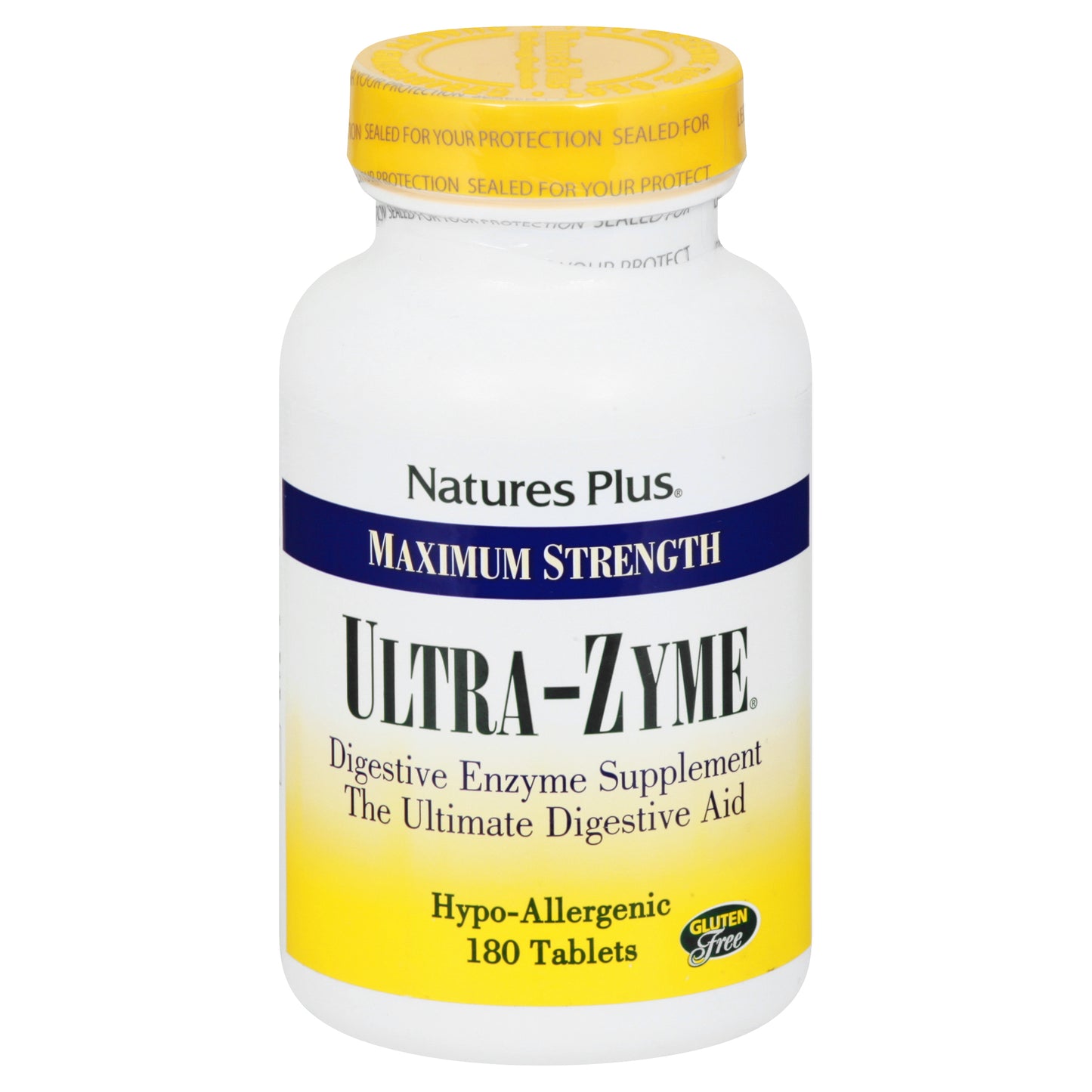 Natures Plus Maximum Strength Hypo-Allergenic Tablets Ultra-Zyme 180 ea