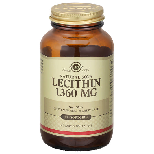 Solgar 1360 mg Lecithin 100 Softgels