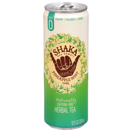 Shaka Caffeine-Free Pineapple Mint Flavored Herbal Tea 12 fl oz