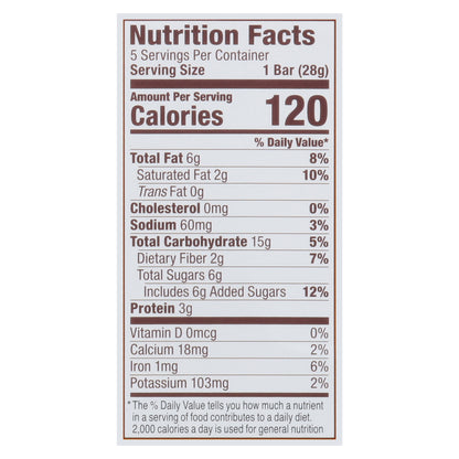 Bobo's Dipp'd Peanut Butter + Dark Chocolate Oat Bars 5 - 1 oz Each