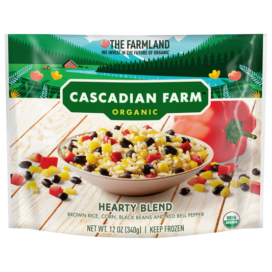Cascadian Farm Organic, Hearty Blend (Brown Rice, Black Beans, Corn, Red Pepper)