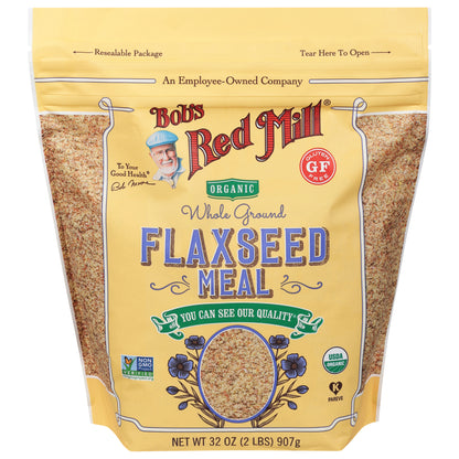 Bob's Red Mill Organic Whole Ground Flaxseed Meal 32 oz