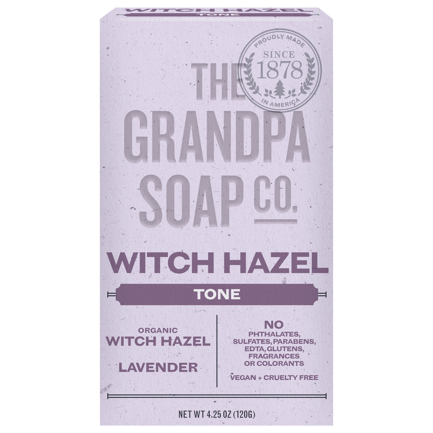 The Grandpa Soap Co. Organic Tone Witch Hazel/Lavender Soap 4.25 oz