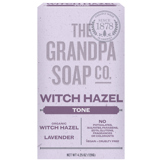 The Grandpa Soap Co. Organic Tone Witch Hazel/Lavender Soap 4.25 oz