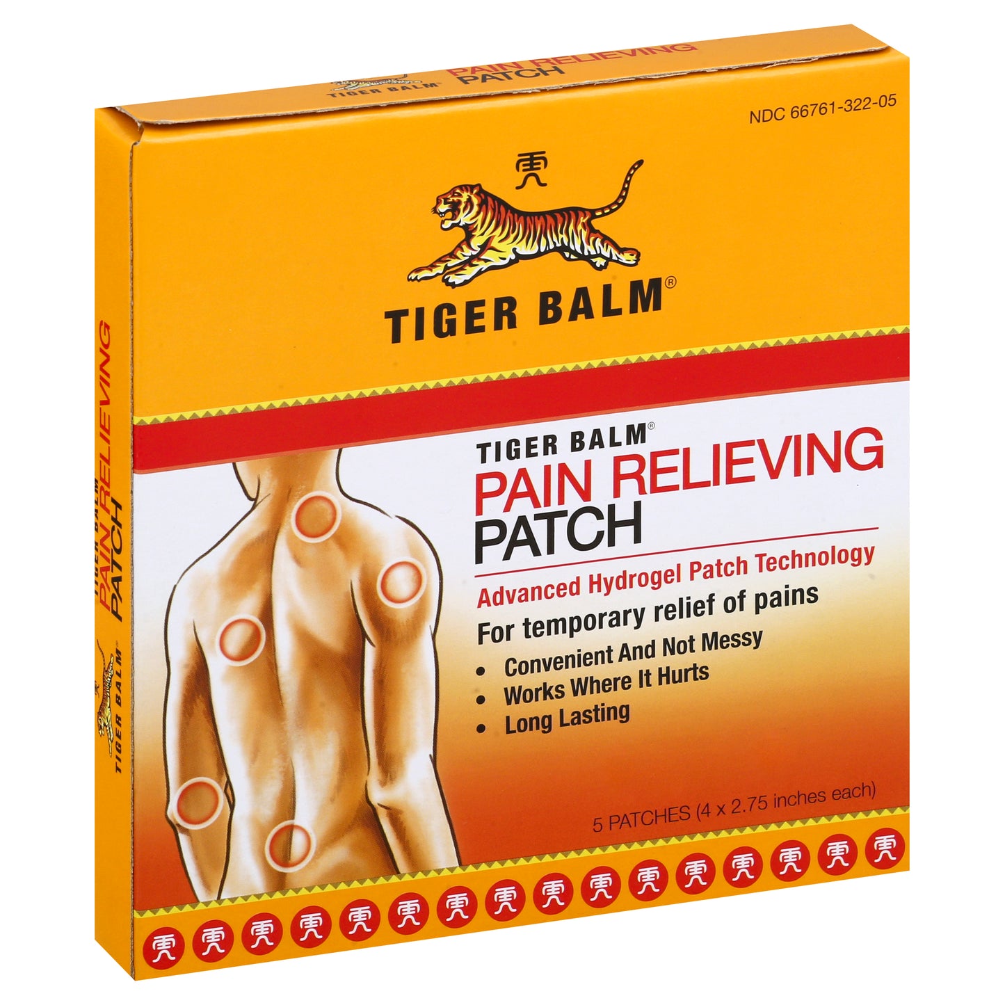 Tiger Balm Pain Relieving Patch 5 ea
