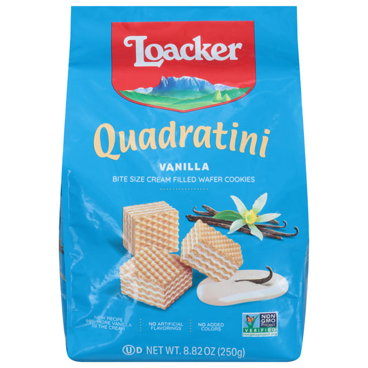Loacker Quadratini Vanilla Wafer Cookies 8.82 oz