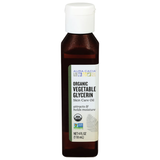 Aura Cacia Organic Vegetable Glycerin Skin Care Oil 4 fl oz