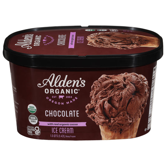 Alden's Organic Chocolate Ice Cream 1.5 qt