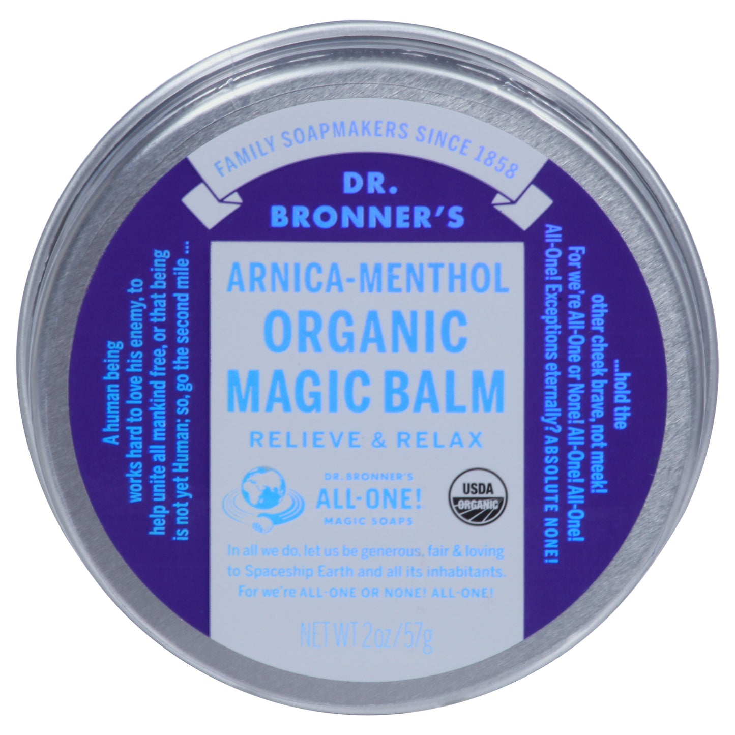 Dr. Bronner's Organic Arnica-Menthol Magic Balm 2 oz