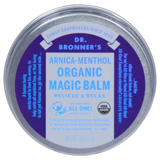 Dr. Bronner's Organic Arnica-Menthol Magic Balm 2 oz