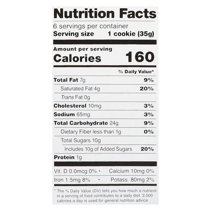 Schar Gluten-Free Soft Baked Double Chocolate Cookies 6 ea