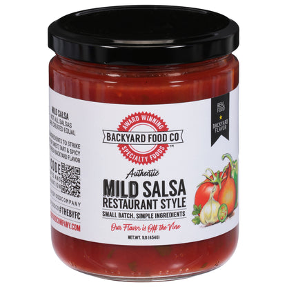 Backyard Food Co Restaurant Style Mild Salsa 1 lb