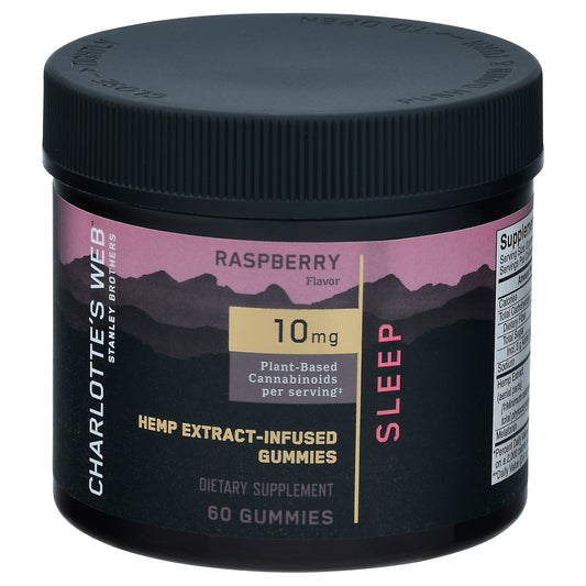 Charlotte's Web 10 mg Raspberry Sleep CBD Gummies 60 ea