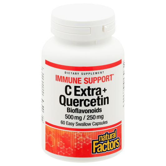 Natural Factors Capsules Bioflavonoids 500 mg/ 250 mg C Extra + Quercetin 60 ea