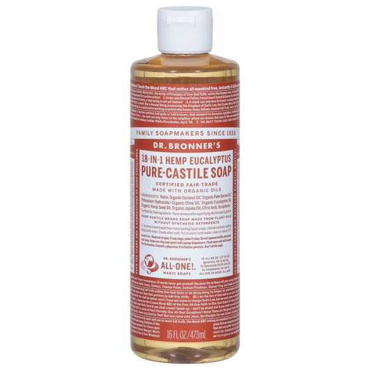 Dr. Bronner's 18-in-1 Hemp Eucalyptus Pure-Castile Soap 16 fl oz