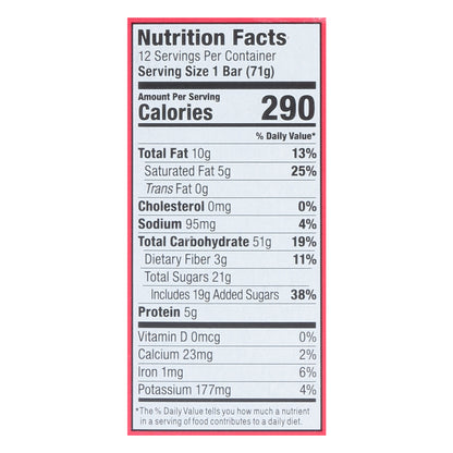 Bobo's Stuff'd Peanut Butter & Berry Jam Oat Bar 2.5 oz