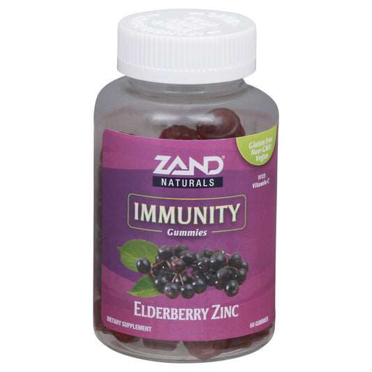 Zand Gummies Naturals Immunity Elderberry Zinc 60 ea