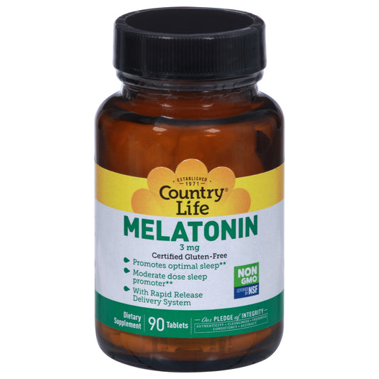 Country Life 3 mg Melatonin 90 Tablets
