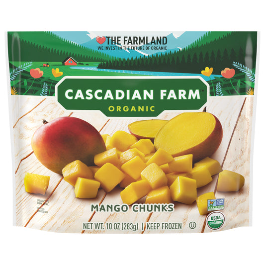 Cascadian Farm Organic Mango Chunks, Frozen Fruit, 10 oz.