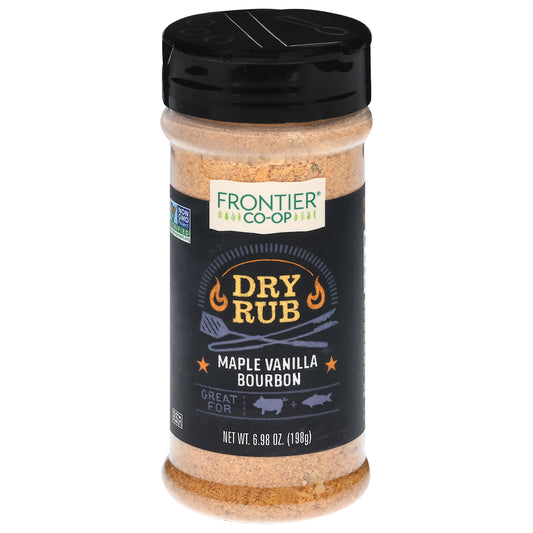 Frontier Co-op Maple Vanilla Bourbon Dry Rub 6.98 oz