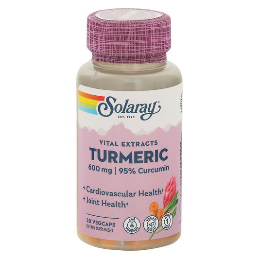 Solaray Vital Extracts 600 mg Turmeric 30 Vegcaps