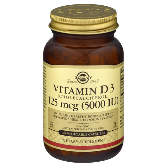 Solgar Vegetable Capsules 125 mcg Vitamin D3 120 ea