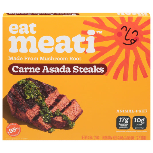 Eat Meati Mushroom Root Animal-Free Carne Asada Steaks 2 ea