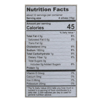 Divina Organic Pitted Kalamata Olives 10.2 oz
